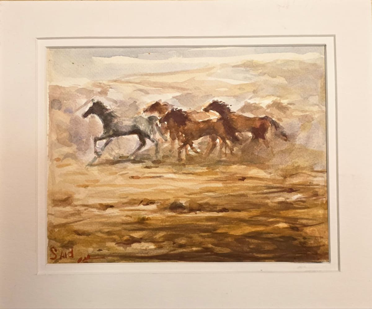سعيد — رسم مائي على ورق