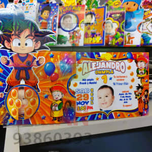 Tarjetas Cumpleaños DragonBall D. - 1