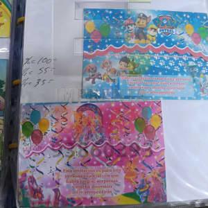 Tarjetas Cumpleaños Infantil Modificables