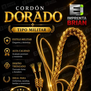 Cordón Dorado Tipo Militar
