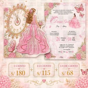 Tarjetas 15 Años - M - 1