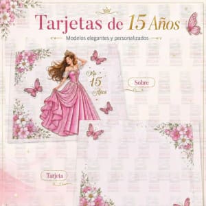 Tarjetas 15 Años - M - 4