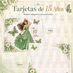 Tarjetas 15 Años - M - 6