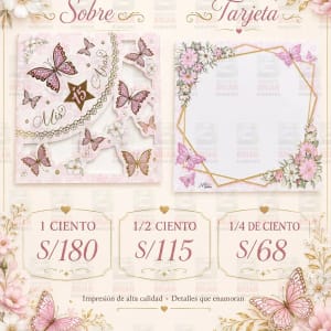 Tarjetas 15 Años - M - 7