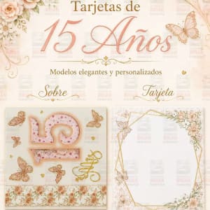 Tarjetas 15 Años - M - 10