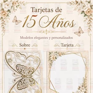 Tarjetas 15 Años - M - 13