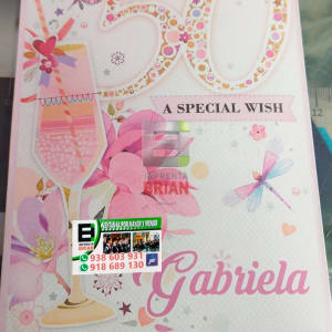 Tarjetas Cumpleaños Opalina Modificables #236
