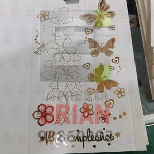 Tarjetas 15 años (delgado) #229