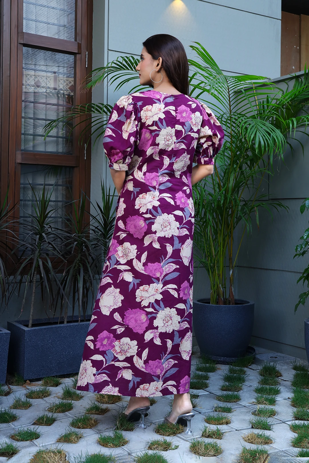 women's purple flower dress Simply Ready Purple Mini Dress - DU Deal
