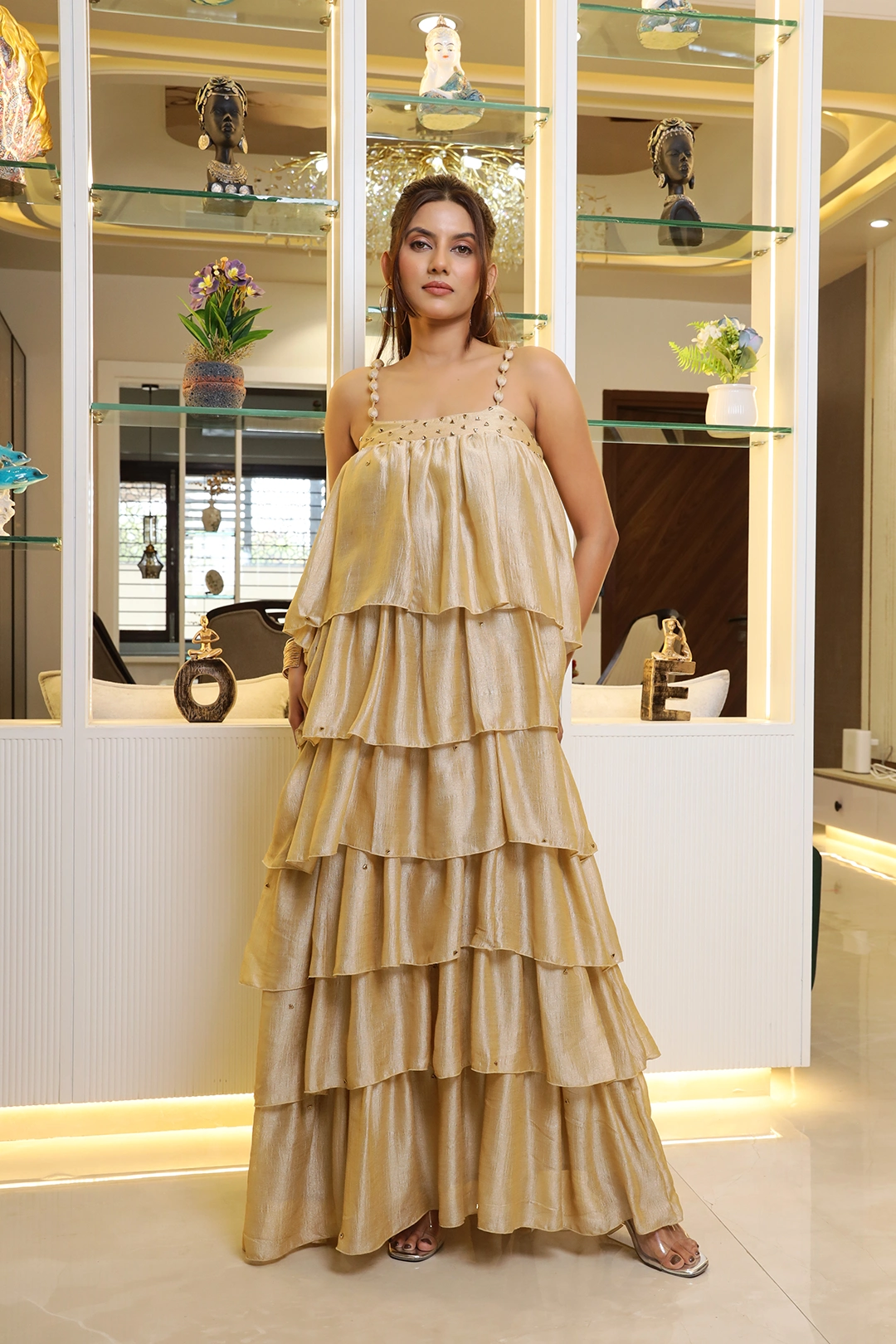 beige one piece dress Buy Beige Cotton Designer One Piece Dress for Women Online XL