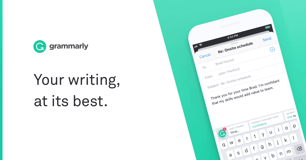 Grammarly educational & aspirational positioning