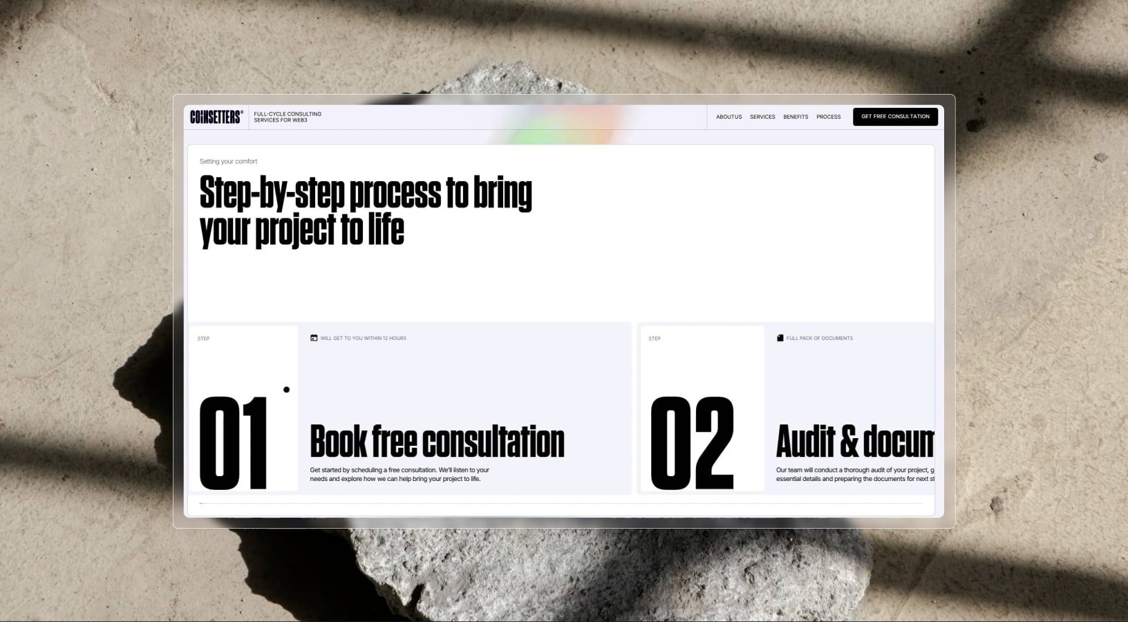 process block on coinsetters website