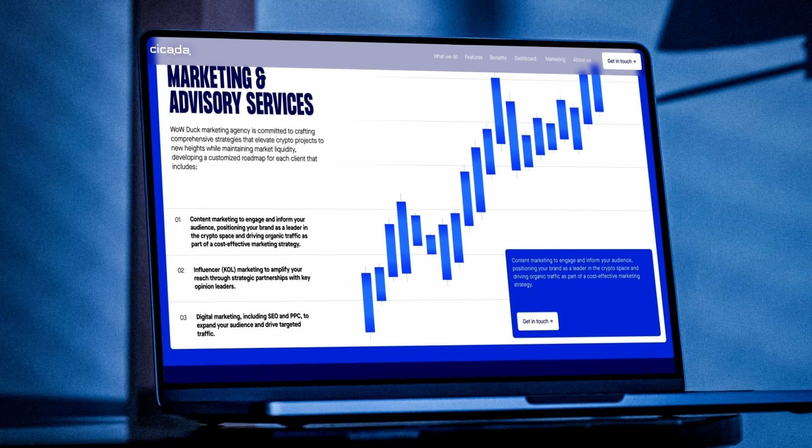 Web3 website design by Qream
