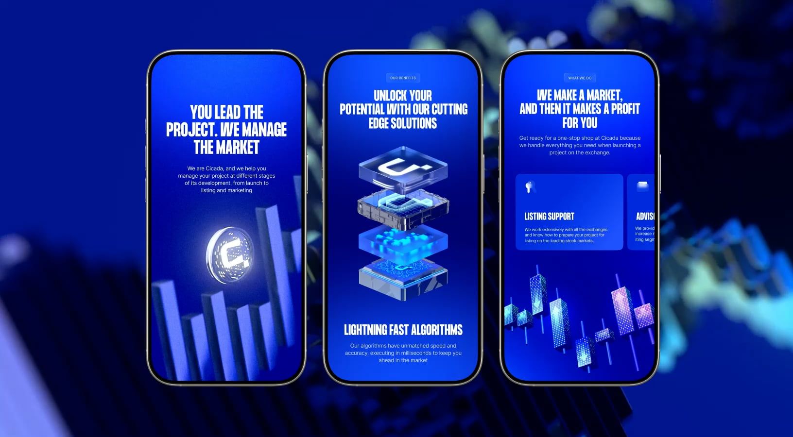 Responsive design for Cicada website