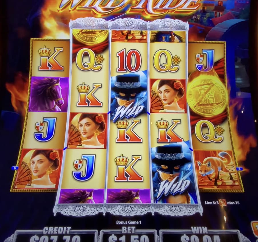 Zorro's Wild Ride slot machine