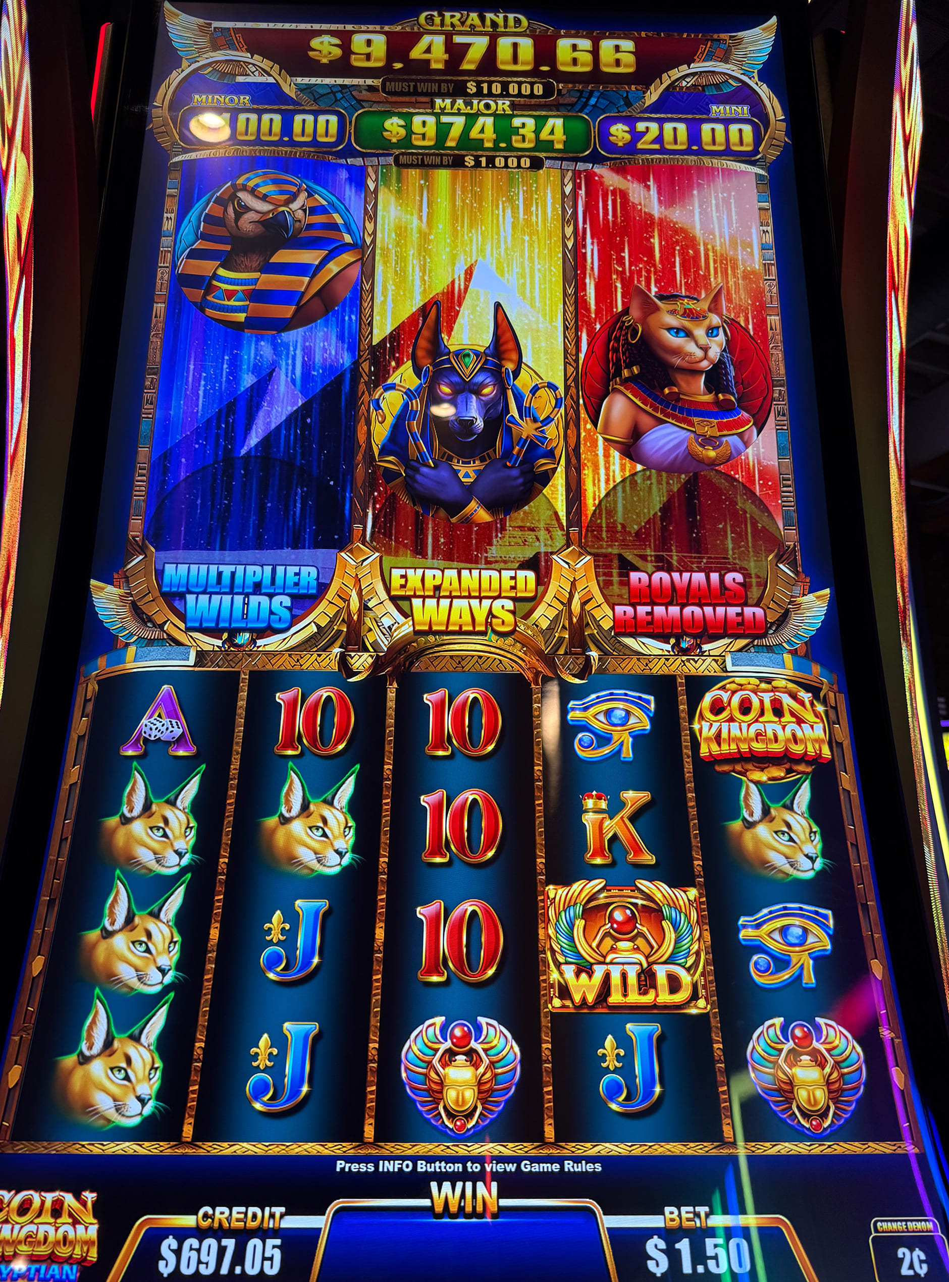 Coin Kingdom: Aztec or Egyptian slot machine