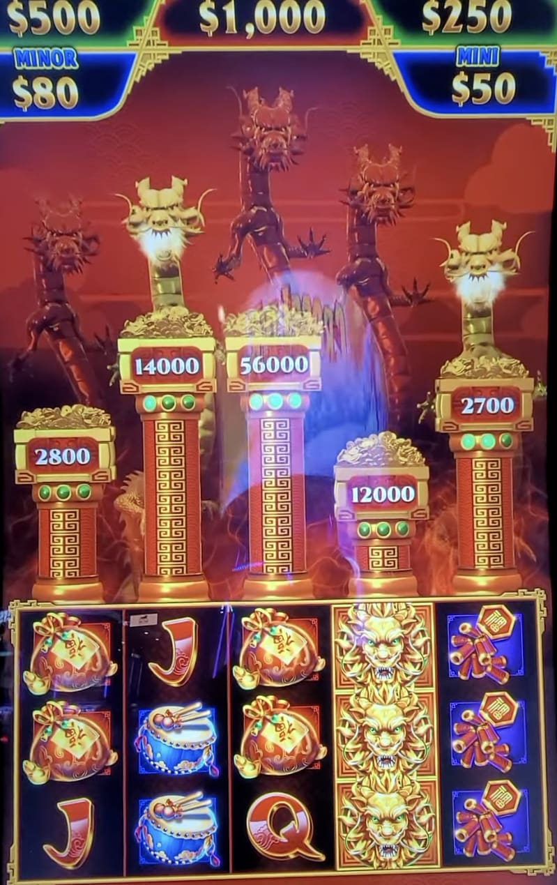 Pillars of Cash Celestial Fortune or Festive Fortune slot machine
