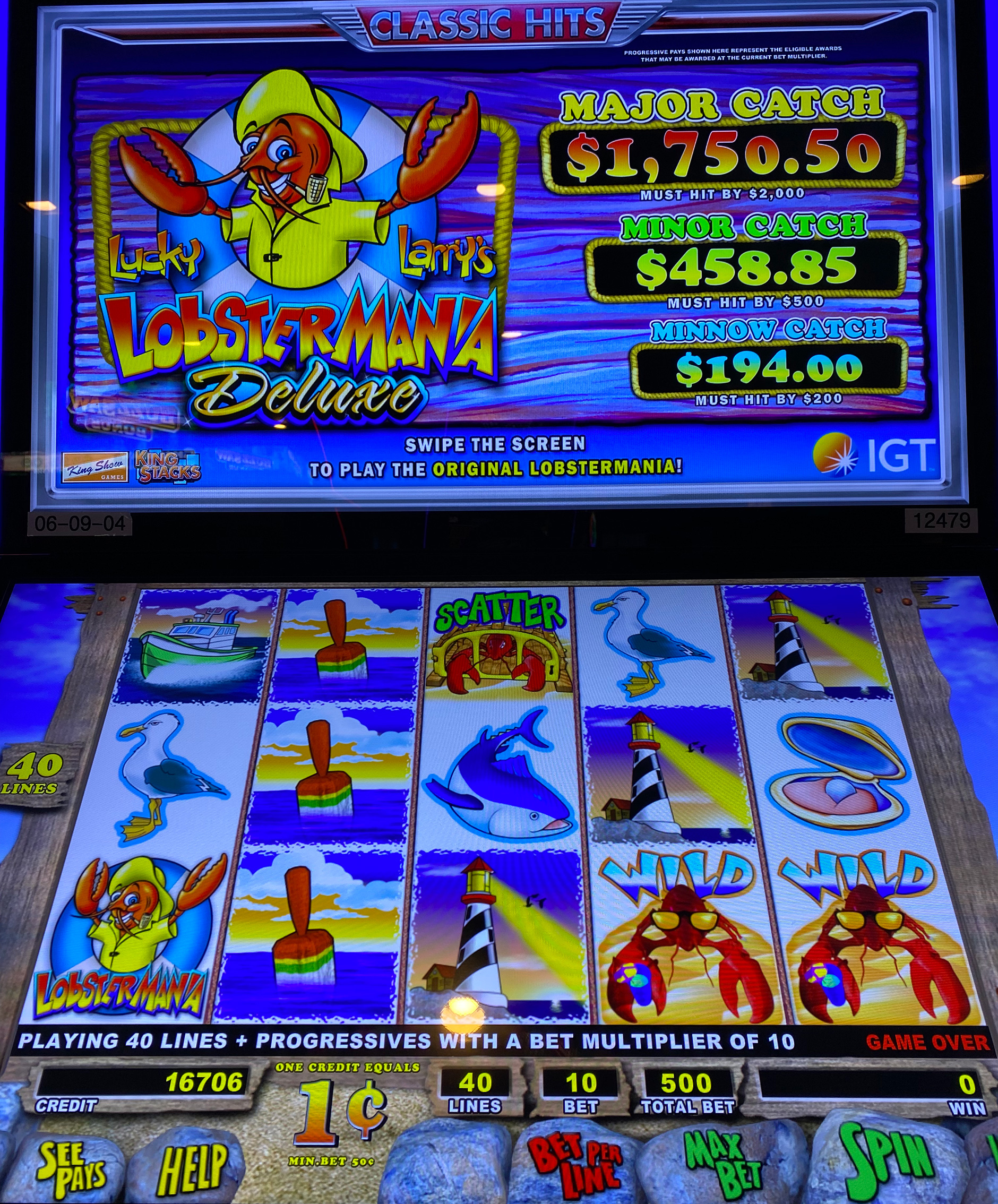 Lucky Larrys lobstermania Deluxe slot machine