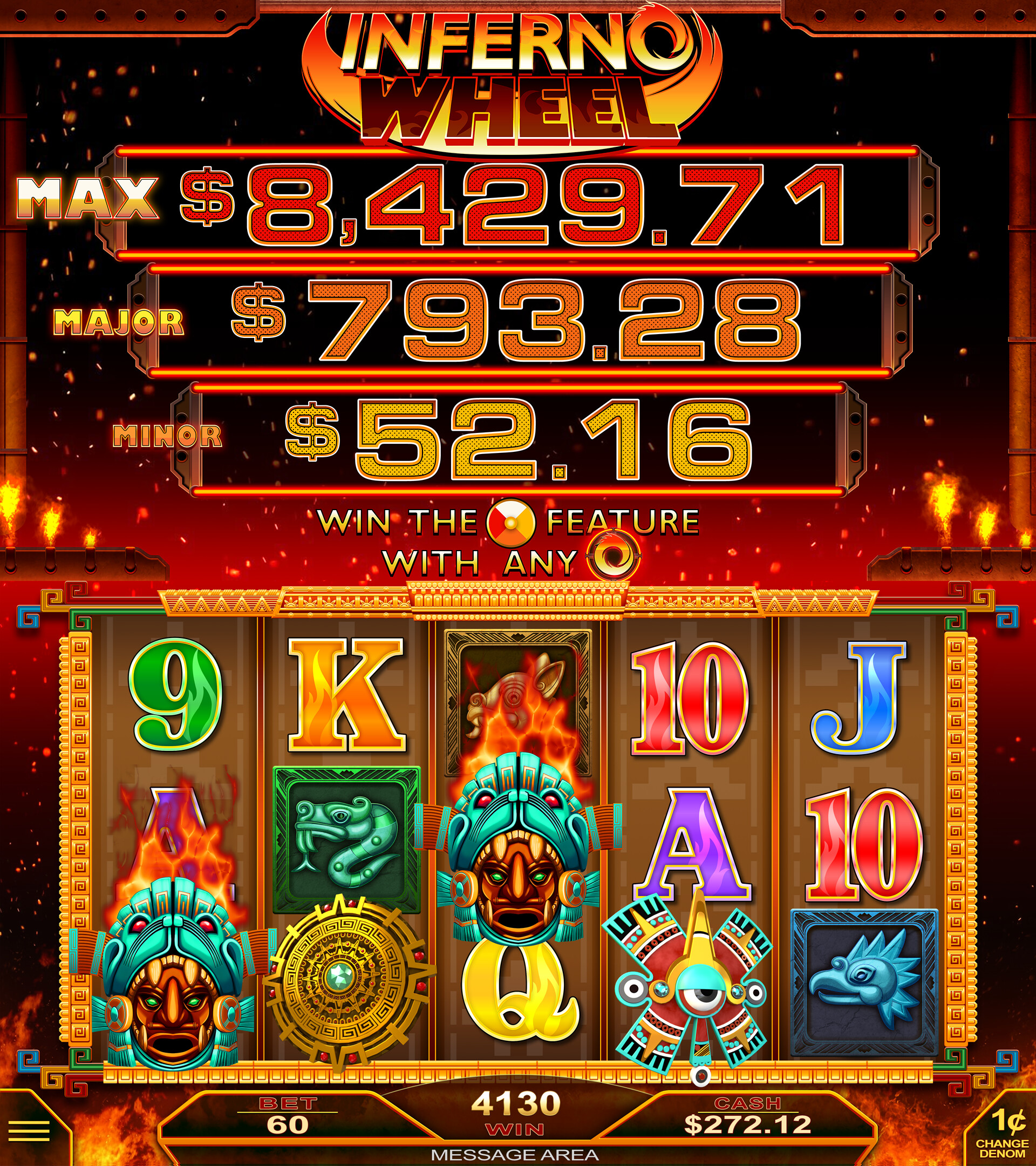 inferno wheel slot machine
