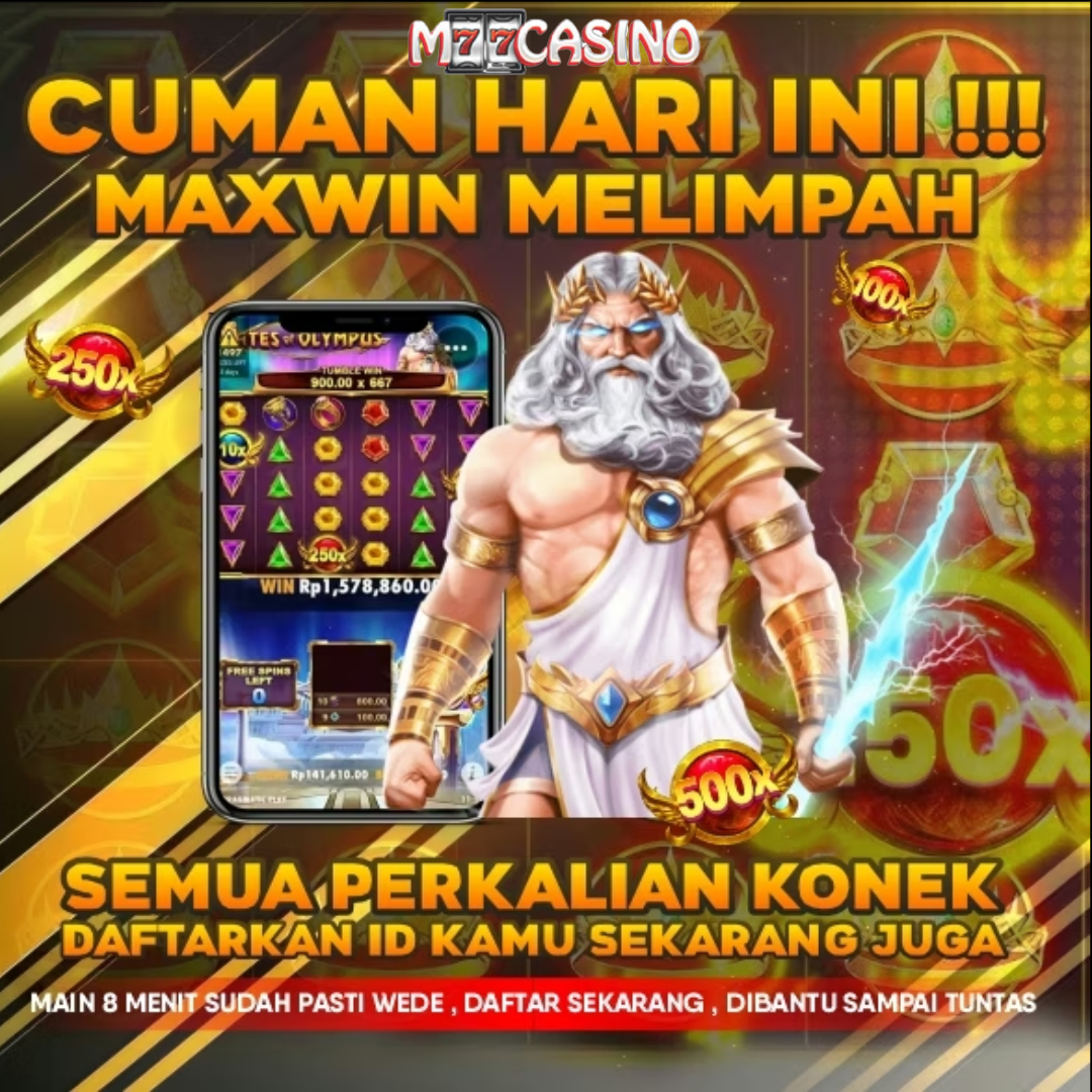    M77CASINO : Situs Slot Gacor Terpercaya & Link Slot88 Gampang Maxwin 100% Tanpa Setingan, Pasti JP!         