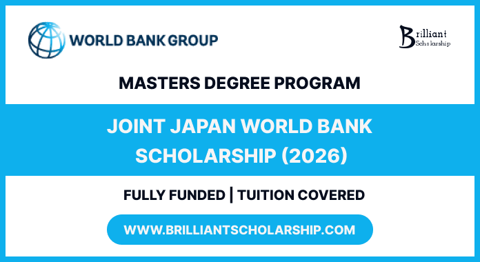 Joint Japan World Bank Scholarship 2026 (JJ/WBGSP) scholarship
