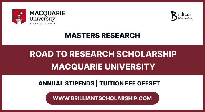 Road to Research Scholarship 2026 at Macquarie University scholarship