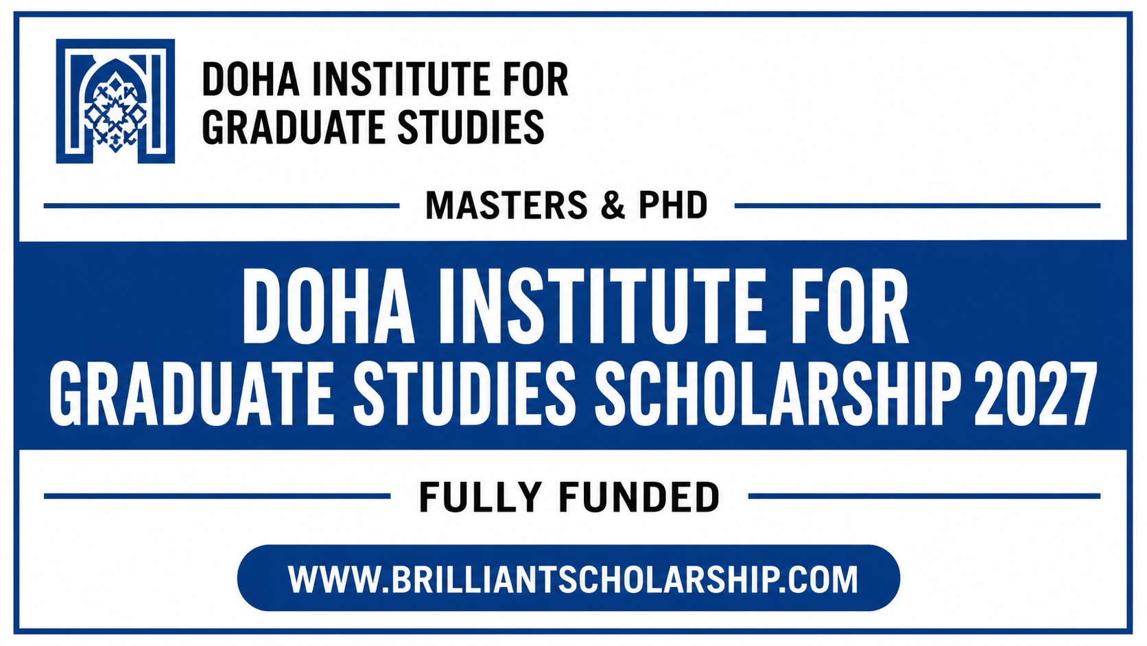 Doha Institute for Graduate Studies Scholarship 2027 scholarship