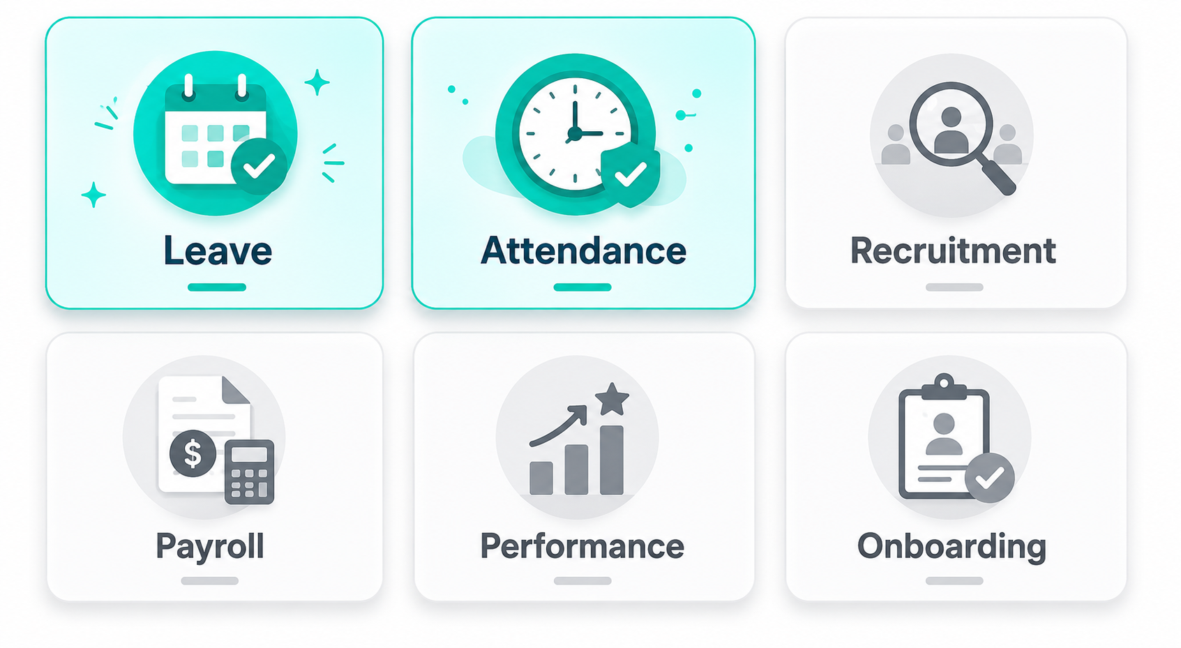 thehrwp module rollout showing phased activation starting with leave and attendance
