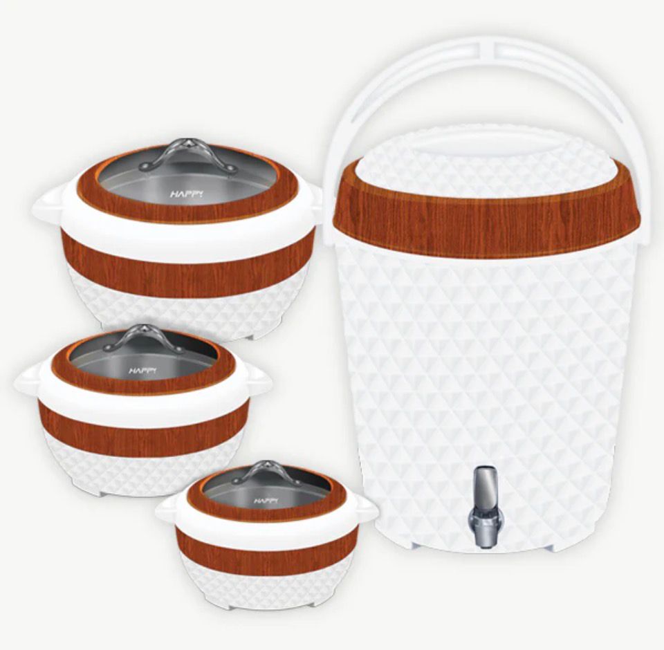 Happy Hefty Glass Top 5pc Gift Set