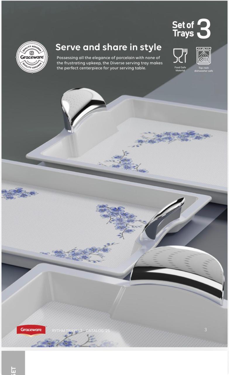 Rythm 3pc Tray Set thumbnail 3