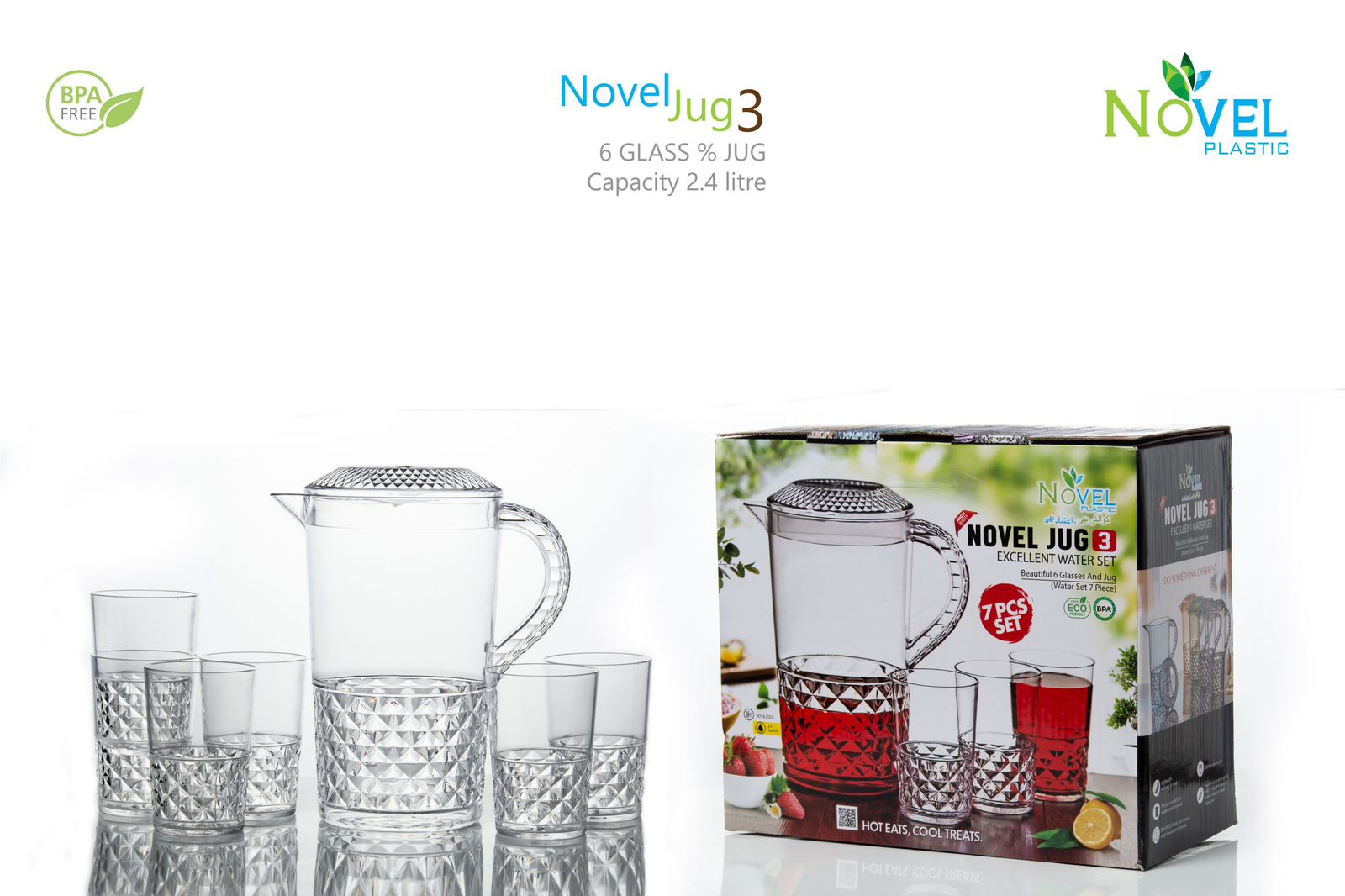 Novel Jug 3 Water Set