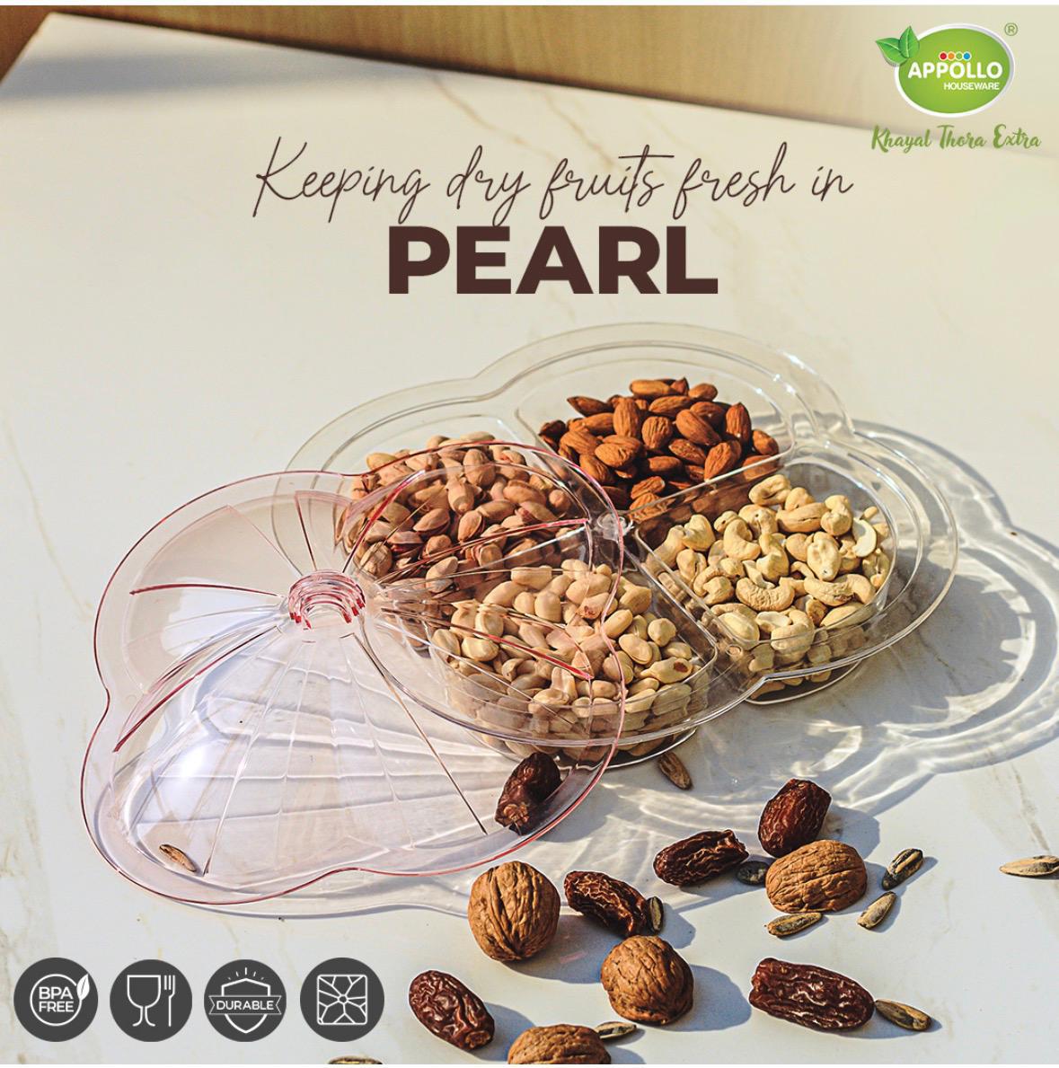 Apollo Pearl Dryfruit Tray