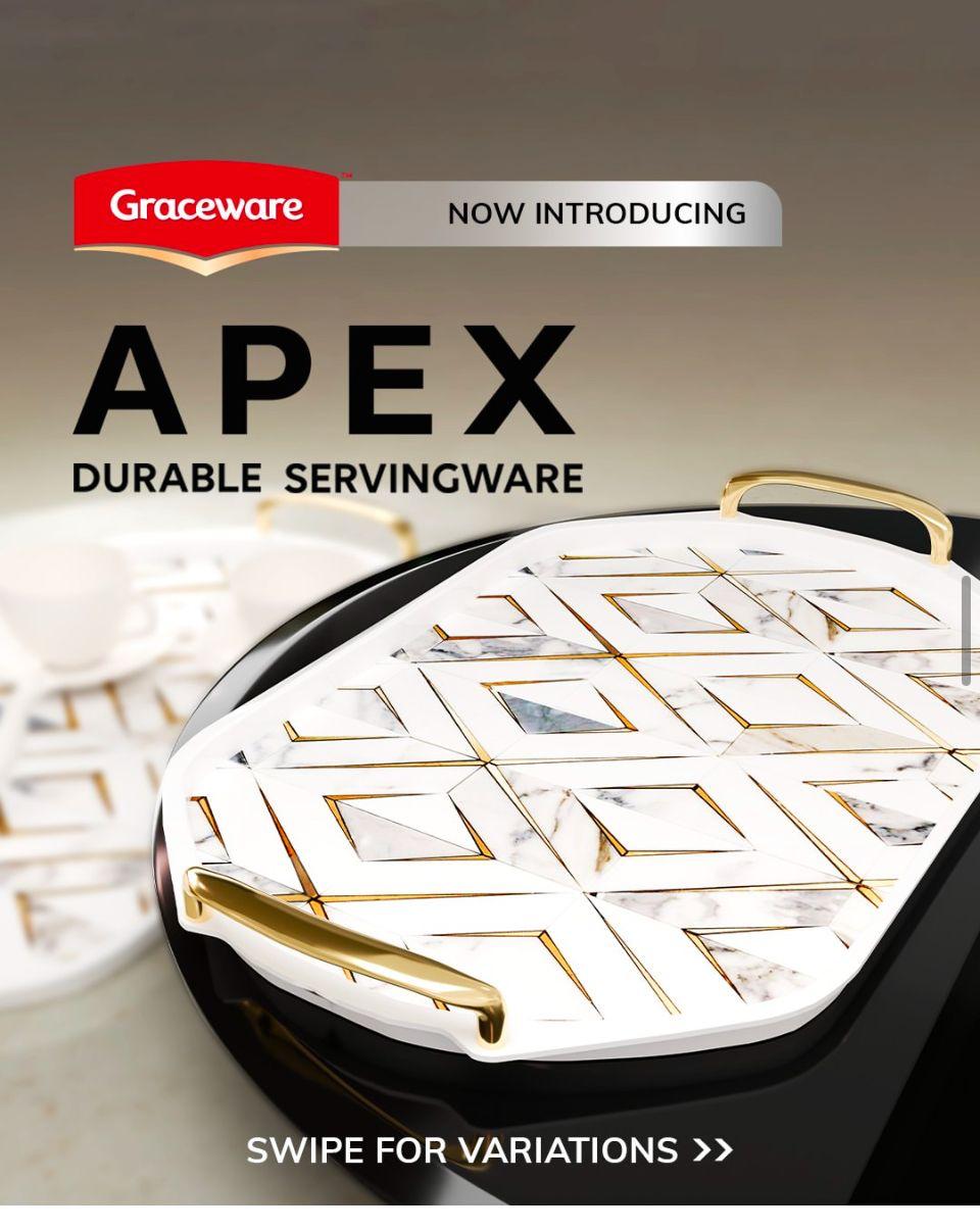 Apex 3pc Serving Tray Set