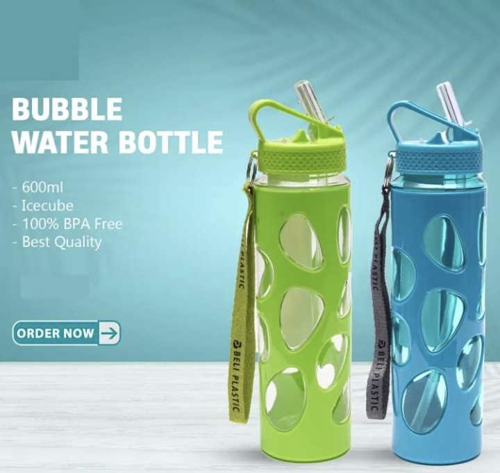 Bubble water bottle