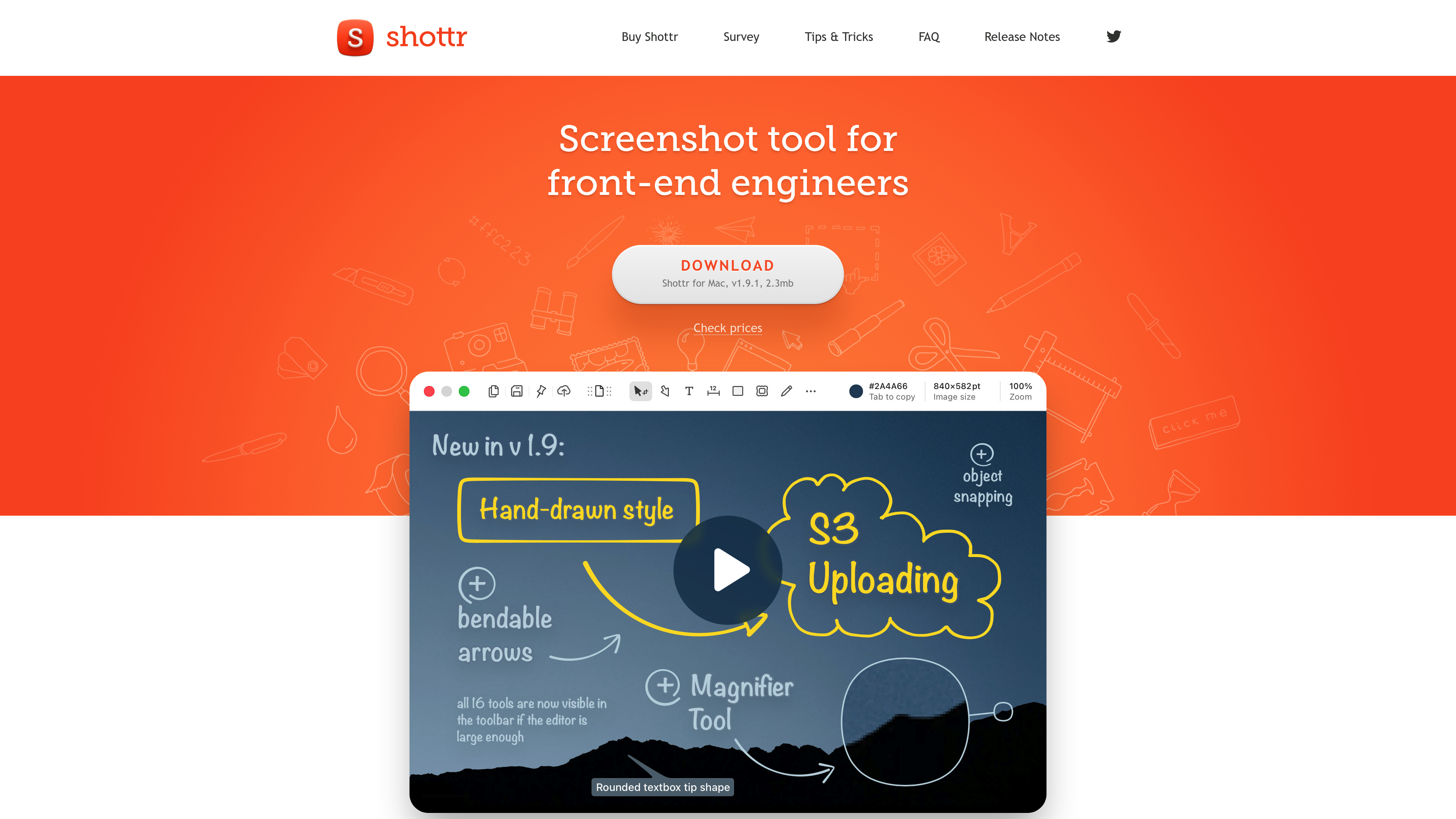 Shottr Homepage