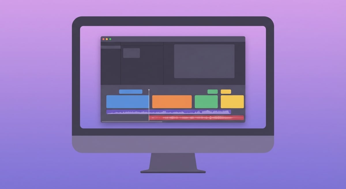 iMovie editing interface