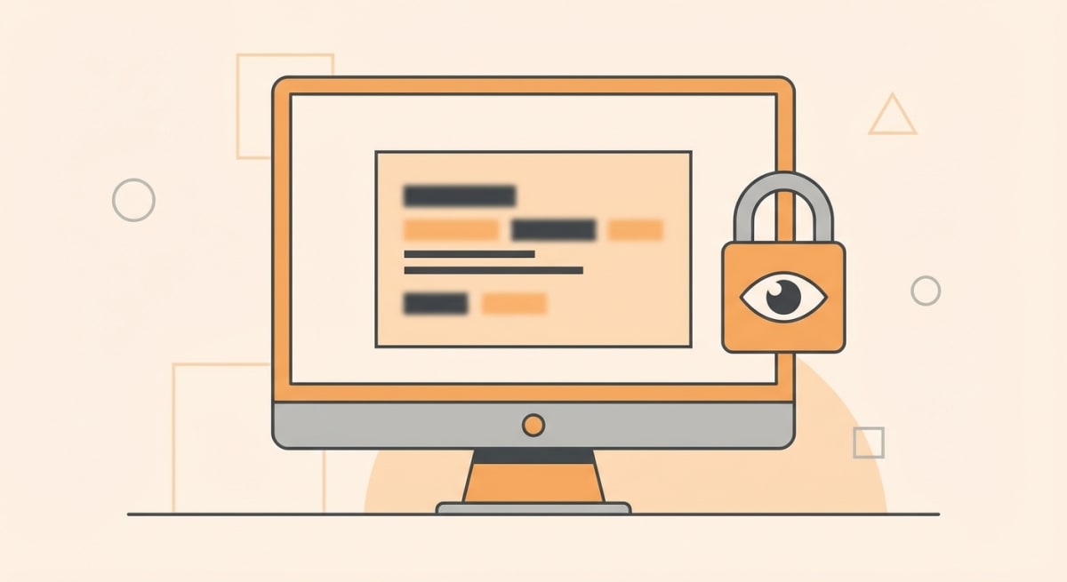 Blurring sensitive information