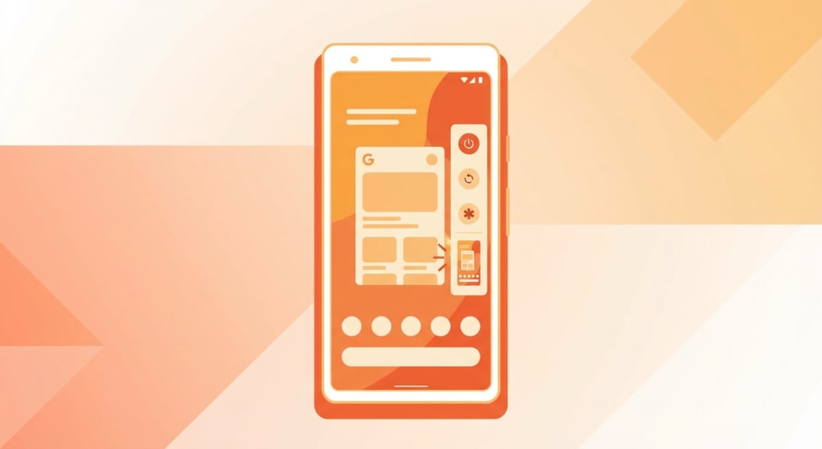 Google Pixel screenshot via power menu
