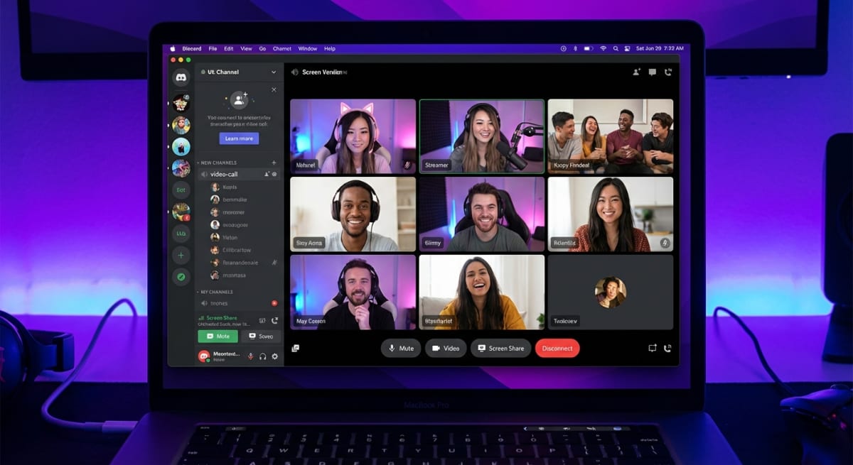 Discord video call screenshot capture