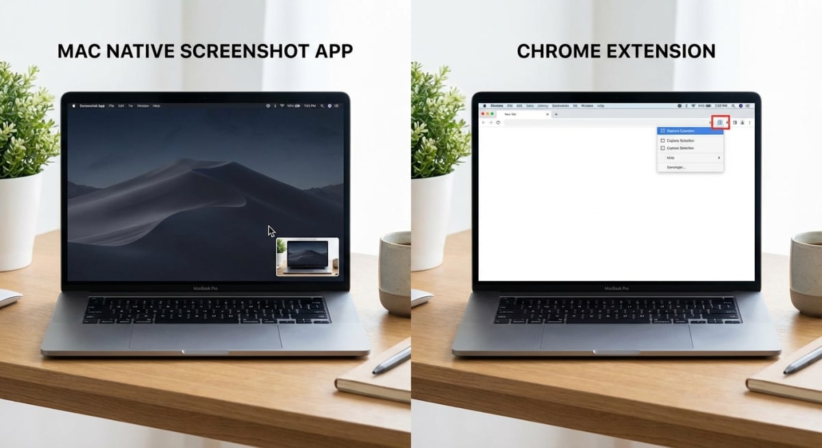 Chrome extensions versus native Mac screenshot apps