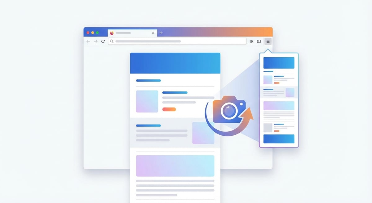 Firefox scrolling screenshot feature