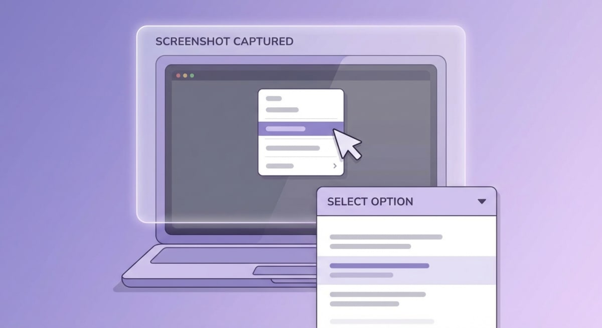 Capturing a dropdown menu screenshot on Mac