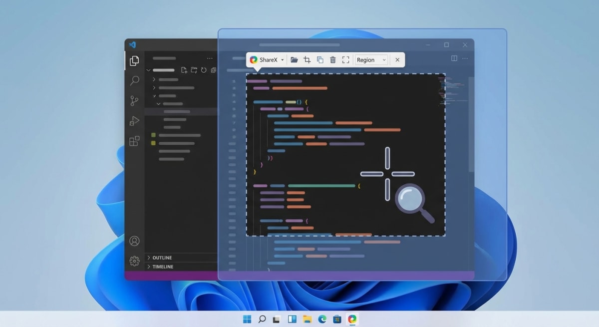 ShareX screenshot tool interface