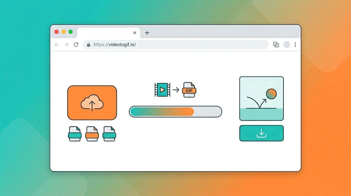Online video to GIF converter web interface