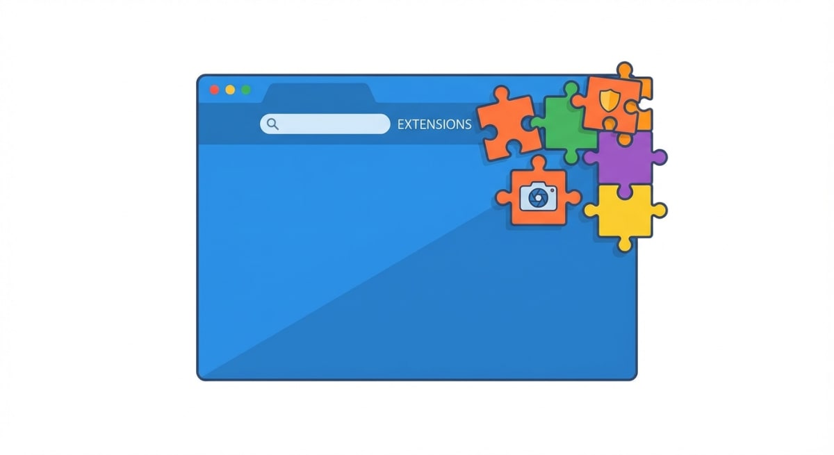 Browser extensions illustration