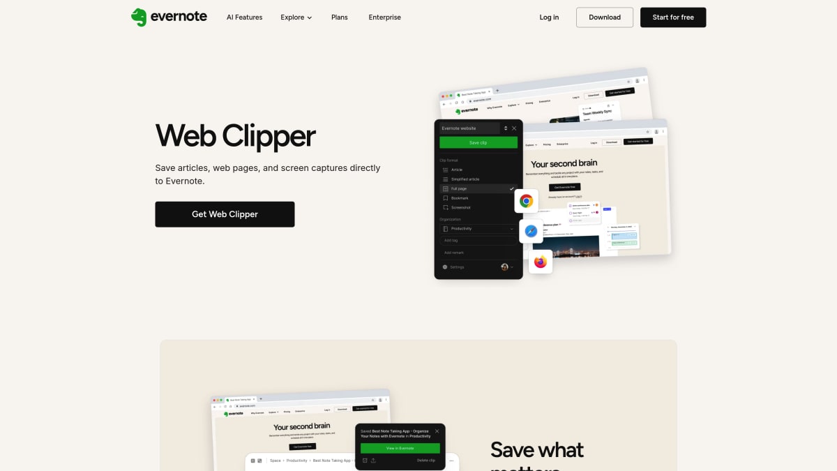 Skitch (Evernote) homepage — simple annotation tool