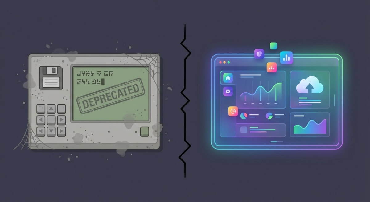 Outdated software vs modern alternatives