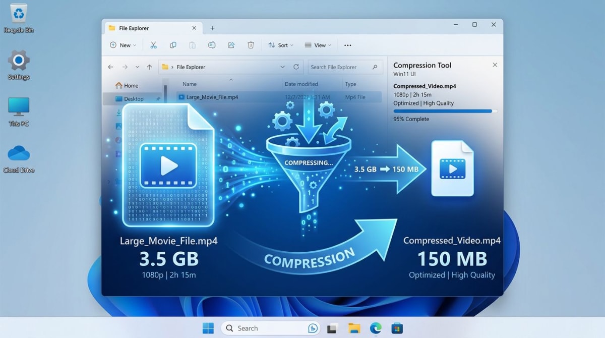 Videodateigröße unter Windows reduzieren (2026)