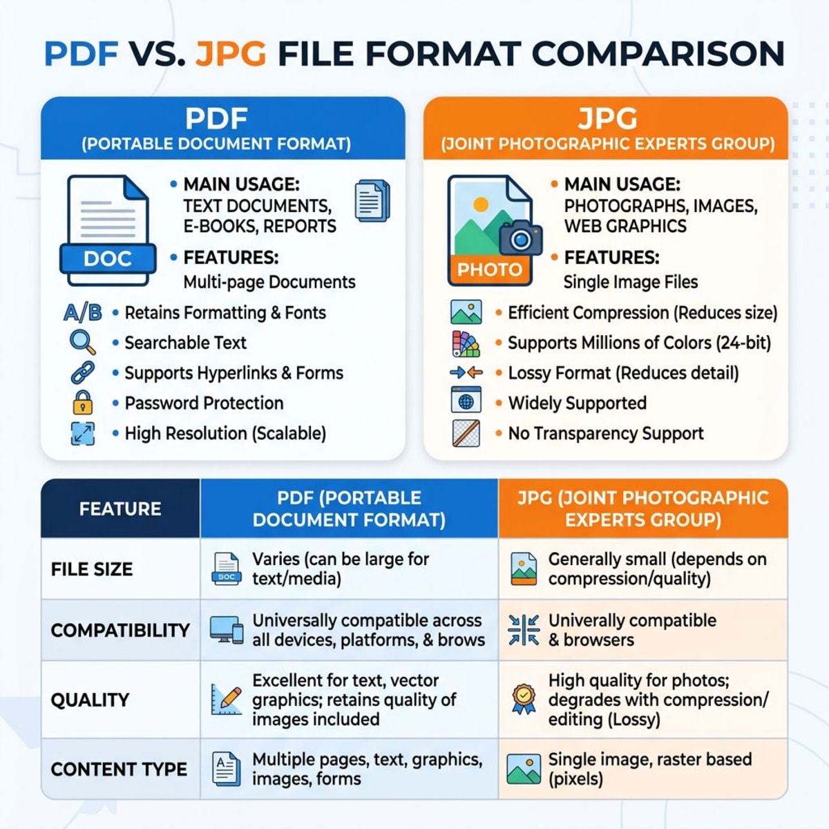 PDF-vs.-JPG-Format-Vergleichs-Infografik