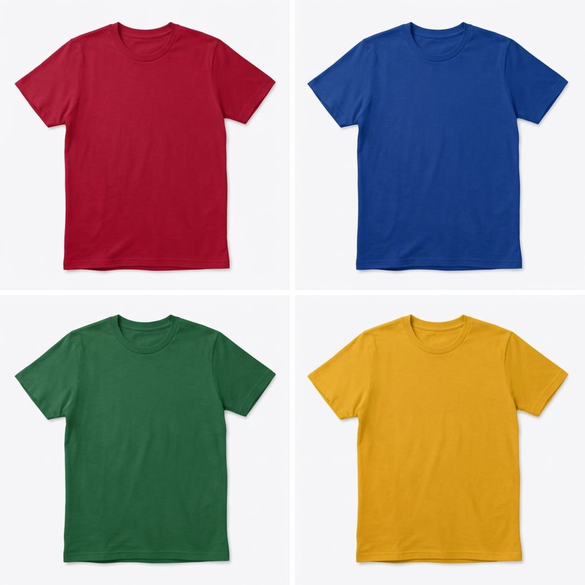 Product mockups in multiple color variations